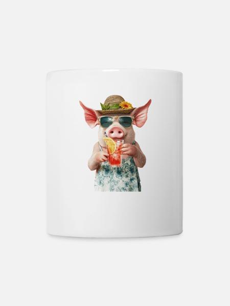 Schwein - Tasse - Weiß