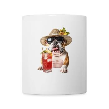 Bulldogge - Tasse - Weiß - Vorne