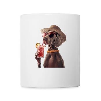 Weimaraner - Tasse - Weiß - Vorne