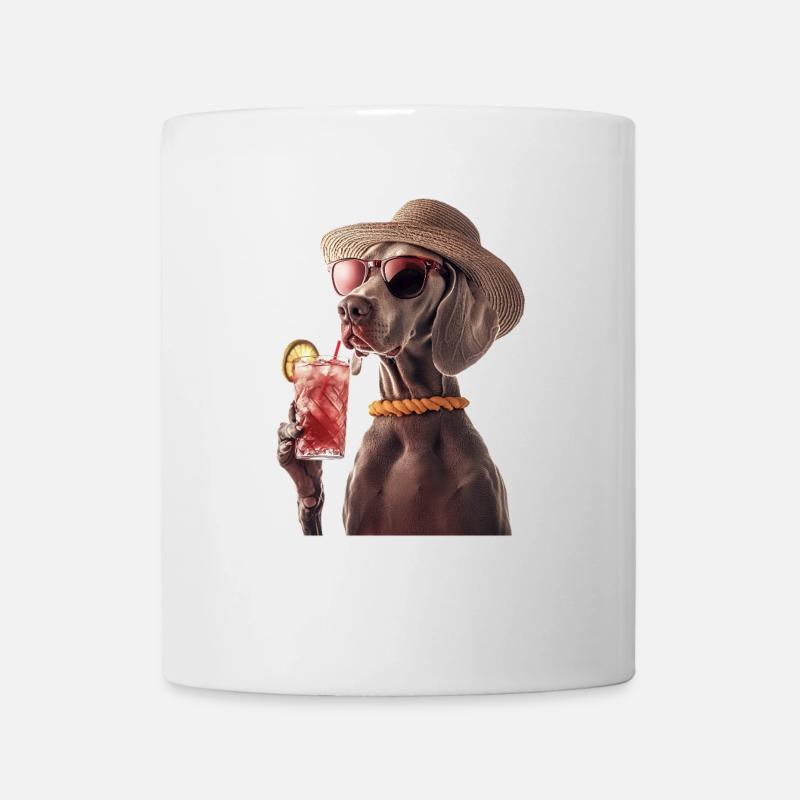 Weimaraner - Tasse - Weiß
