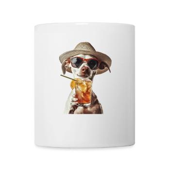 Whippet - Tasse - Weiß - Vorne
