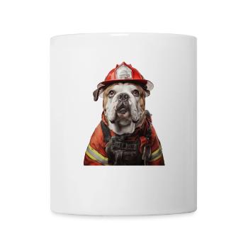 Bulldogge - Tasse - Weiß - Vorne