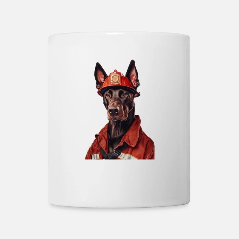 Dobermann - Tasse - Weiß