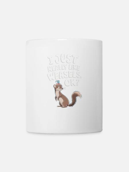 Wiesel - Tasse - Weiß