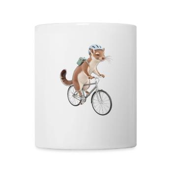 Wiesel - Tasse - Weiß - Vorne