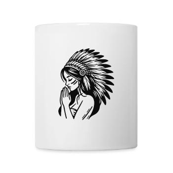 Indian Woman – Pride and Freedom of the Wild West - Mug - white - Front