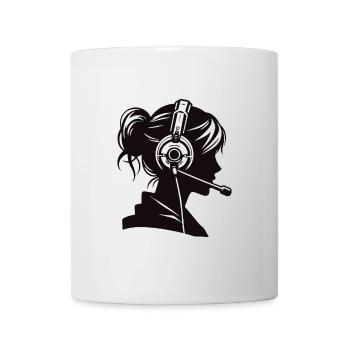 Centre d’appels futuriste – Communication - Mug blanc - blanc - Devant