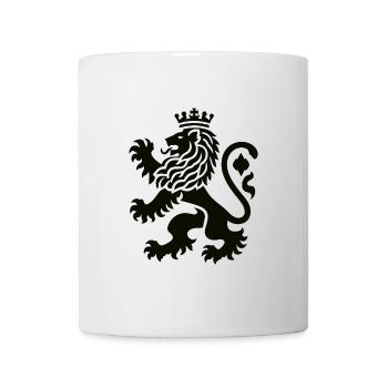 Bavarian Lion – Heraldic Animal Silhouette - Mug - white - Front