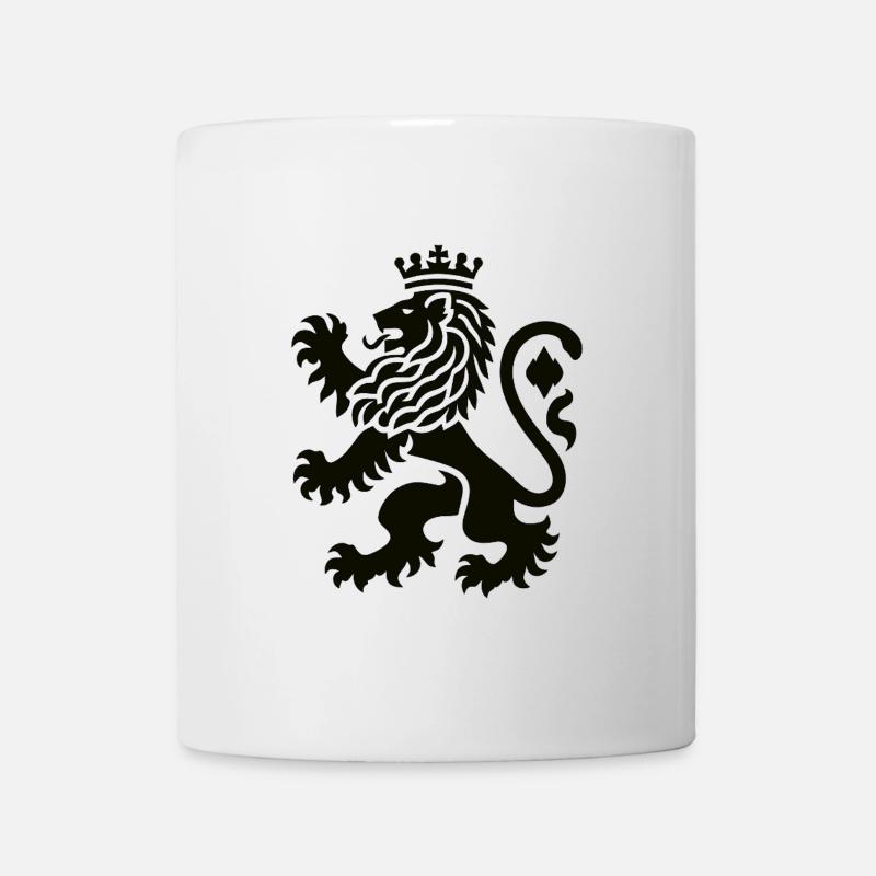 Bayerischer Löwe – Wappentier Silhouette - Tasse - Weiß