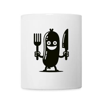 Lustiges Würstchen – Ein Biss voller Spaß - Tasse - Weiß - Vorne