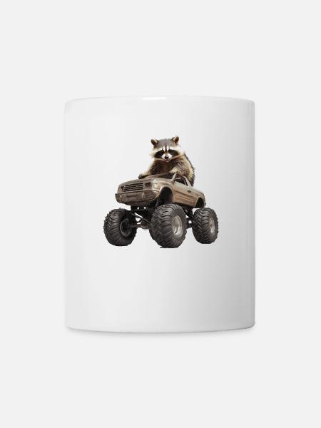 Waschbär - Tasse - Weiß