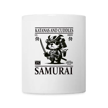 Süßer kleiner Hunde Samurai Design - Tasse - Weiß - Vorne