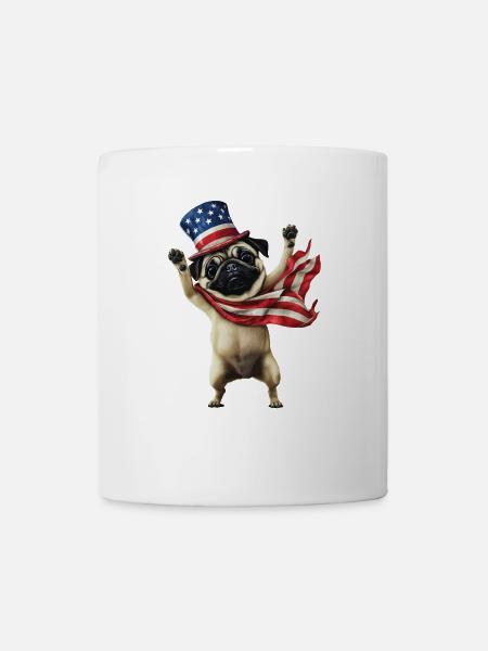 Mops - Tasse - Weiß