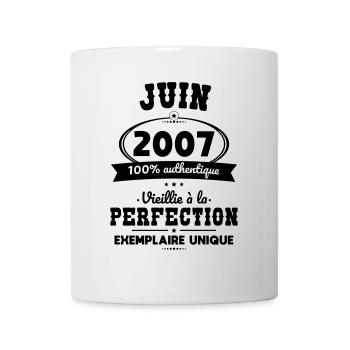 18th Birthday - June 2007 Perfection - Mug - white - Front