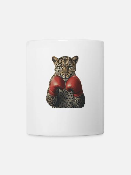 Leopard - Tasse - Weiß
