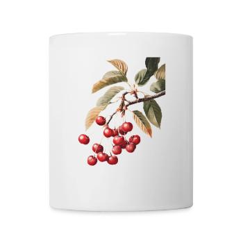 Kirsche - Tasse - Weiß - Vorne