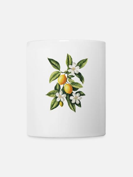 Zitrone - Tasse - Weiß