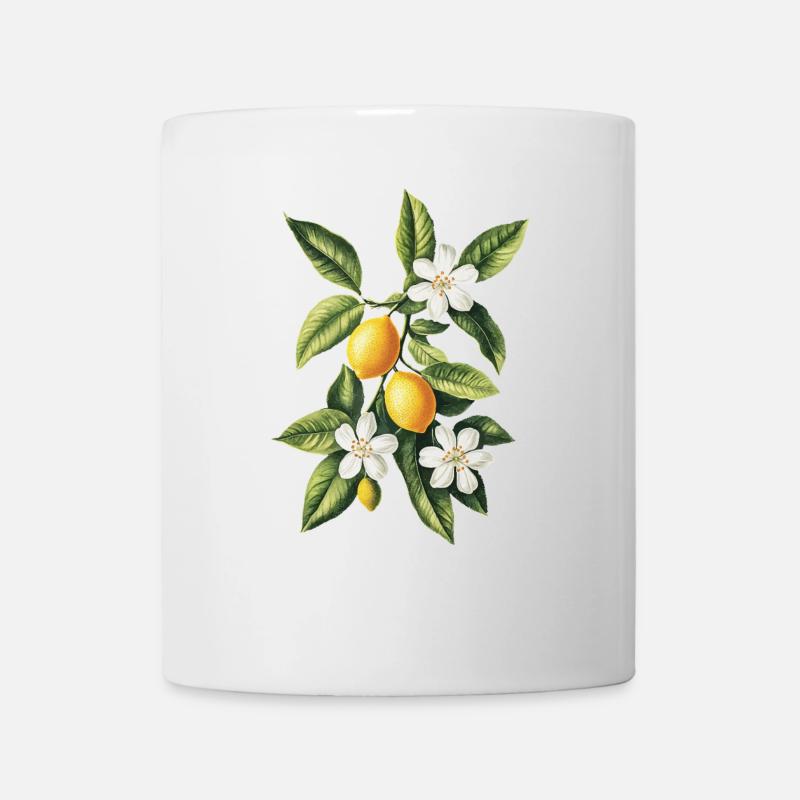 Zitrone - Tasse - Weiß