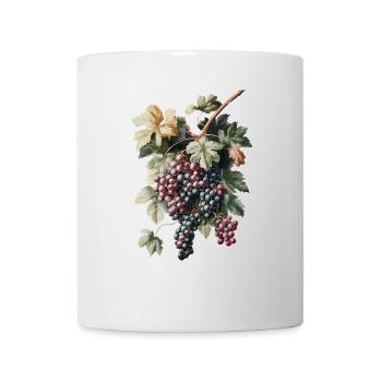 Trauben - Tasse - Weiß - Vorne