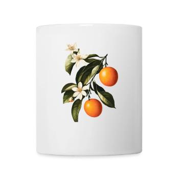 Orange - Tasse - Weiß - Vorne