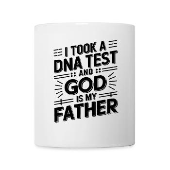 DNA test done, God is my father! Christian - Mug - white - Front