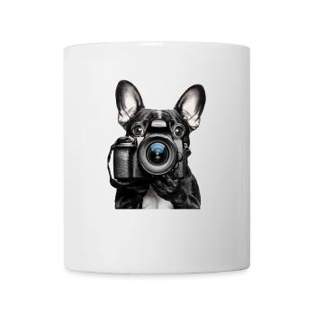 Französische Bulldogge - Tasse - Weiß - Vorne