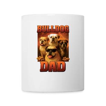 Bulldogge - Tasse - Weiß - Vorne