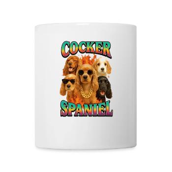 Cocker Spaniel - Tasse - Weiß - Vorne