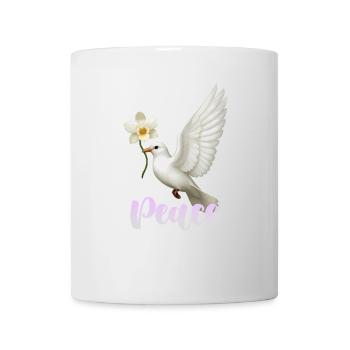 Weiße Taube - Tasse - Weiß - Vorne