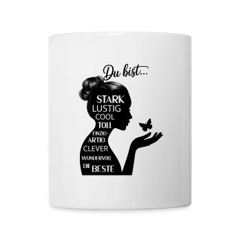 Du Bist ... die Beste! Personalisierbar - Tasse - Weiß - Vorne