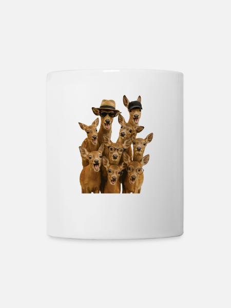 Reh - Tasse - Weiß