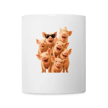 Schwein - Tasse - Weiß - Vorne