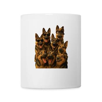 Deutscher Schäferhund - Tasse - Weiß - Vorne