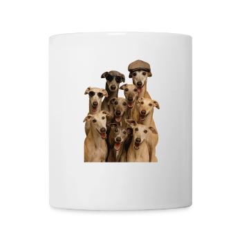Windhund - Tasse - Weiß - Vorne