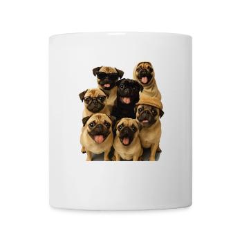 Mops - Tasse - Weiß - Vorne
