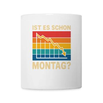 Aktien Rente Dividende Börse - Tasse - Weiß - Vorne
