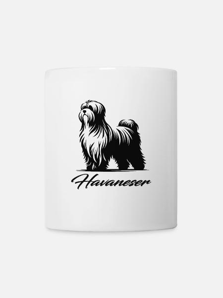 Flauschiger Havaneser – Klein und charmant - Tasse - Weiß