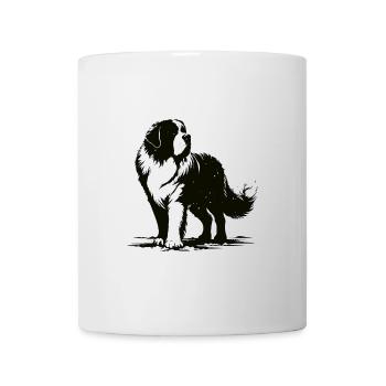 St. Bernard Design – Gentle Giant with Heart - Mug - white - Front