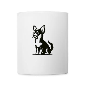 Funny Chihuahua Design – Small and Cheeky - Mug - white - Front