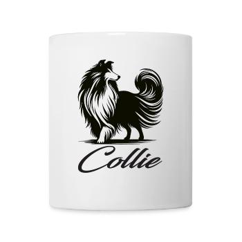 Stylisches Collie Design – Eleganz auf vier Pfoten - Tasse - Weiß - Vorne