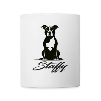 Staffordshire Terrier Design – Powerful & Loyal - Mug - white - Front