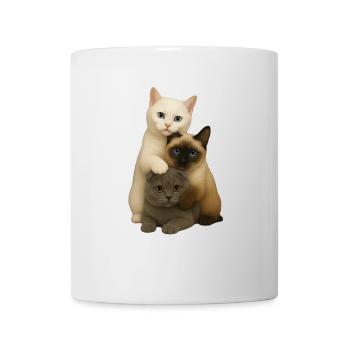 British Shorthair Siamois Fold - Mug blanc - blanc - Devant