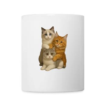 Ragdoll British Shorthair Maine Coon - Mug blanc - blanc - Devant