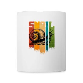 Schnecke - Tasse - Weiß - Vorne