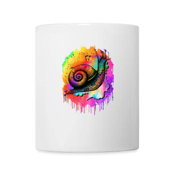 Schnecke - Tasse - Weiß - Vorne