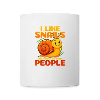 Schnecke - Tasse - Weiß - Vorne
