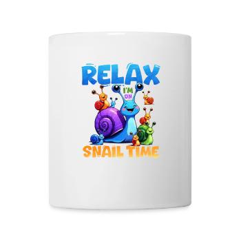 Schnecke - Tasse - Weiß - Vorne