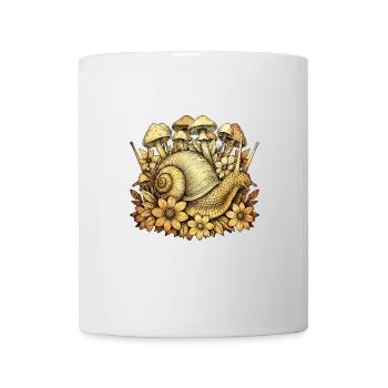 Schnecke - Tasse - Weiß - Vorne