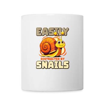 Schnecke - Tasse - Weiß - Vorne