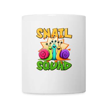 Schnecke - Tasse - Weiß - Vorne